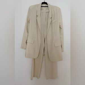 Better Be Cream Blazer and Trousers Set